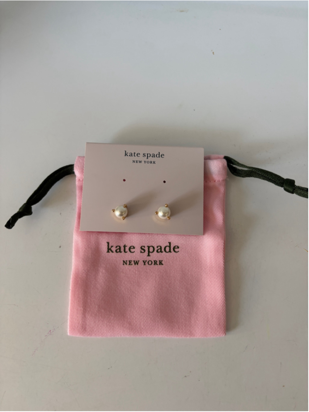 Women's Kate Spade Rise and Shine Pearl Stud Earrings, One Size, White/Gold